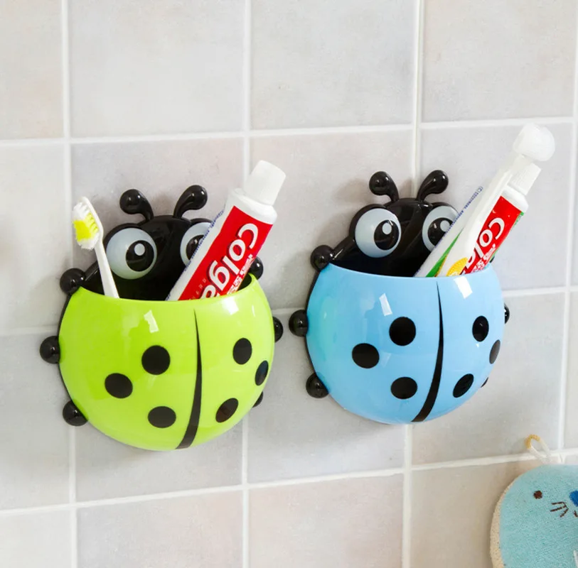 Ladybug Toothbrush Holder Toothpaste Box with Suction Cup Storage Racks Bathroom Shelves Sucker Containers Bathroom Accessories
Ladybug Toothbrush Holder Toothpaste Box with Suction Cup Storage Racks Bathroom Shelves Sucker Containers Bathroom Accessories