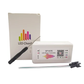 SP107E Bluetooth Music LED Controller full color RGB SPI Control by phone APP for 2812 2811 1903 LED Strip Light Tape DC5V-24V
SP107E Bluetooth Music LED Controller full color RGB SPI Control by phone APP for 2812 2811 1903 LED Strip Light Tape DC5V-24V