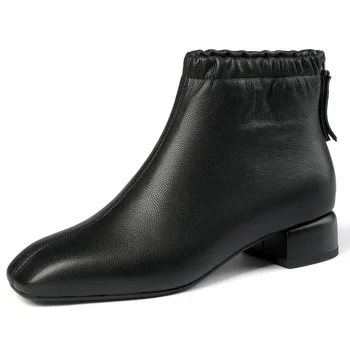 Women's genuine leather back zip flats ankle boots high quality autumn female comfortable short booties leisure female shoes hot
Women's genuine leather back zip flats ankle boots high quality autumn female comfortable short booties leisure female shoes hot