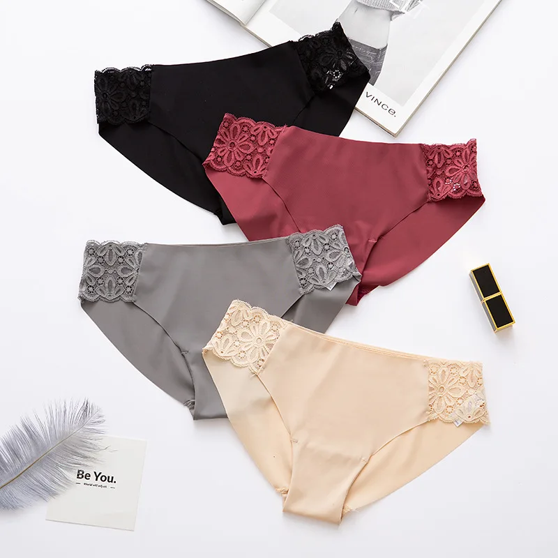 Solid Knicker Women's Sexy Lace Low Waist Pure Cotton File Seemless Viscose Large Size WOMEN'S Panties
Solid Knicker Women's Sexy Lace Low Waist Pure Cotton File Seemless Viscose Large Size WOMEN'S Panties