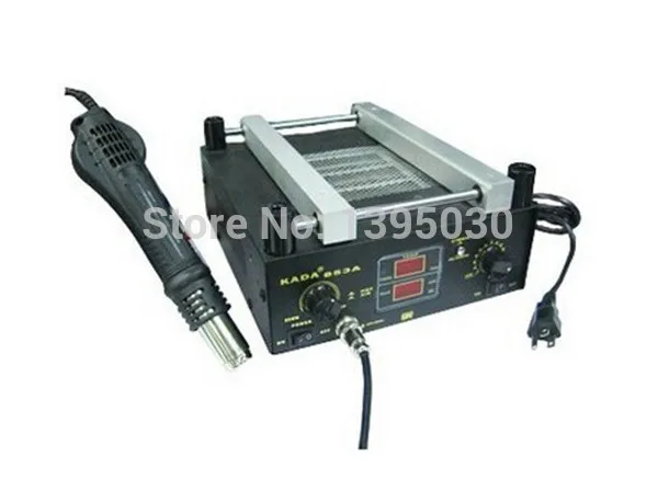 KADA 853A 110v / 220V SMD Rework Soldering Station Warm-up Infrared rays Hot air gun
KADA 853A 110v / 220V SMD Rework Soldering Station Warm-up Infrared rays Hot air gun