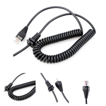 

8 Core Electric Wire Microphone Cable Spring Spiral Sound Replacement Part Connect Manual Stretchable Copper For Yaesu MH-67A8J