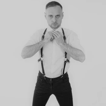 Wholesale Dropshipping Fashion Men Belt Straps Adjustable Harness Belt Harajuku Prom Dress Body Bondage Restraint Belt Sculpting
Wholesale Dropshipping Fashion Men Belt Straps Adjustable Harness Belt Harajuku Prom Dress Body Bondage Restraint Belt Sculpting
