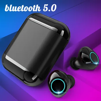 Dual bluetooth 5.0 TWS In-ear Earbuds Smart Touch Waterproof HIFI Stereo Earphone With Portable Charging Box
Dual bluetooth 5.0 TWS In-ear Earbuds Smart Touch Waterproof HIFI Stereo Earphone With Portable Charging Box