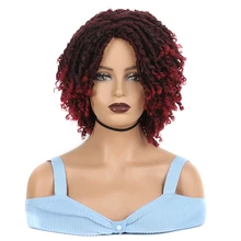 YINGRUN 16" Braided Wigs For Women Synthetic Wig Ombre Braided Dreadlock Wig Curly Short Black Wig Brown Red Blonde Short Hair
YINGRUN 16" Braided Wigs For Women Synthetic Wig Ombre Braided Dreadlock Wig Curly Short Black Wig Brown Red Blonde Short Hair