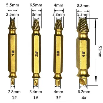 Screw Extractor Out Remover 4pc #1 #2 #3 #4 With CaseDouble Side Drill Out Damaged Handymen Broken Bolt Stud Removal Tool Kit
Screw Extractor Out Remover 4pc #1 #2 #3 #4 With CaseDouble Side Drill Out Damaged Handymen Broken Bolt Stud Removal Tool Kit