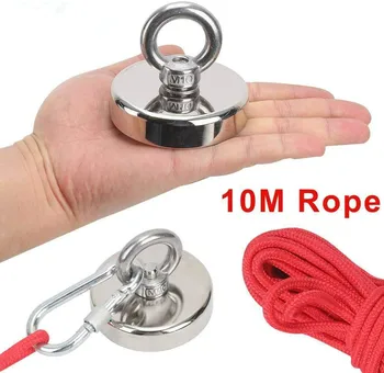 230kg Pull Strong Recovery Magnet 75mm+10m Rope Fishing Recovery Salvage Lifting Suspension Treasure Hunt Metal Detector Magnet
230kg Pull Strong Recovery Magnet 75mm+10m Rope Fishing Recovery Salvage Lifting Suspension Treasure Hunt Metal Detector Magnet