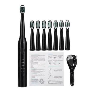 5 Modes Electric Toothbrush Sonic Power IPX7 Waterproof With 8 Brush Heads Stylish simplicity
5 Modes Electric Toothbrush Sonic Power IPX7 Waterproof With 8 Brush Heads Stylish simplicity