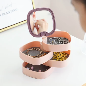 360 Degrees Rotary Jewelry Box Necklace Earrings Storage Box Four-layer Jewelry Shelf Layer Jewelry Storage Box
360 Degrees Rotary Jewelry Box Necklace Earrings Storage Box Four-layer Jewelry Shelf Layer Jewelry Storage Box