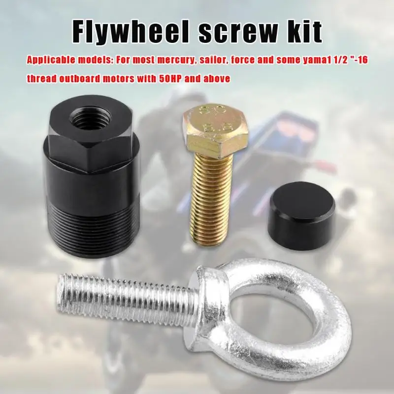 Flywheel Puller 91-849154T1 Screw Kit Lifting Eye 91-90455-1 Steel and ABS Practical Durable for Mercury Mariner Force
Flywheel Puller 91-849154T1 Screw Kit Lifting Eye 91-90455-1 Steel and ABS Practical Durable for Mercury Mariner Force