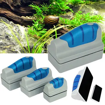 Magnetic Aquarium Fish Tank Glass Algae Scrubber Scraper Cleaner Floating Brush 4 Sizes S M L XL 
Magnetic Aquarium Fish Tank Glass Algae Scrubber Scraper Cleaner Floating Brush 4 Sizes S M L XL