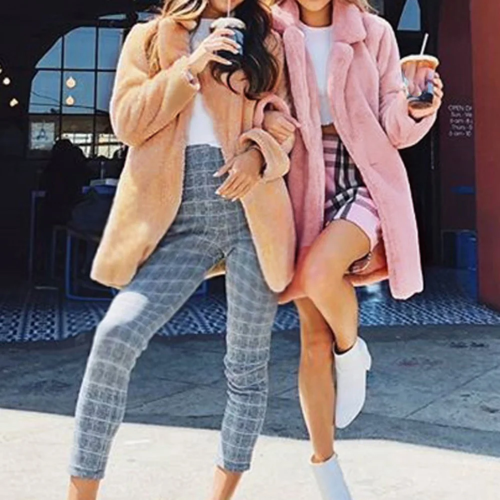 Joineles Autumn Winter Faux Fur Women Coats Solid Color Plus Size 3XL Female Long Outwear Thick Warm Covered Button Woolen Coats
Joineles Autumn Winter Faux Fur Women Coats Solid Color Plus Size 3XL Female Long Outwear Thick Warm Covered Button Woolen Coats