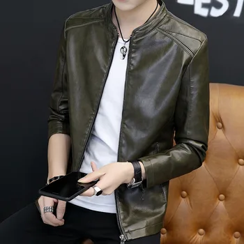 In the spring of 2020 men collar fur tide of cultivate one's morality young handsome PU leather jacket
In the spring of 2020 men collar fur tide of cultivate one's morality young handsome PU leather jacket