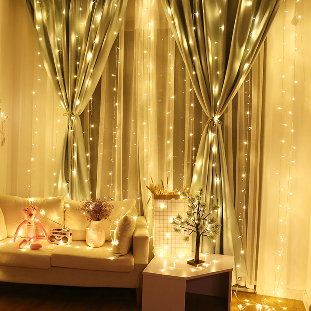 Гирлянда светодиодная 3х2/4х2/6х3 м 300 светодиодов|light garland|light christmasled wedding |