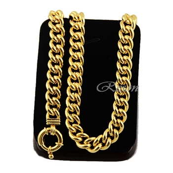 1pcs Chunly Heavy Wide 10MM Chains Man Woman Gift Yellow Gold Color Filled Link Curb Necklace 20inch Bracelet
1pcs Chunly Heavy Wide 10MM Chains Man Woman Gift Yellow Gold Color Filled Link Curb Necklace 20inch Bracelet