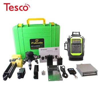 Fukuda Newest 4D laser level 16 lines 515 NM Green laser level Automatic Self Leveling 360 Vertical & Horizontal Tilt & Outdoor
Fukuda Newest 4D laser level 16 lines 515 NM Green laser level Automatic Self Leveling 360 Vertical & Horizontal Tilt & Outdoor