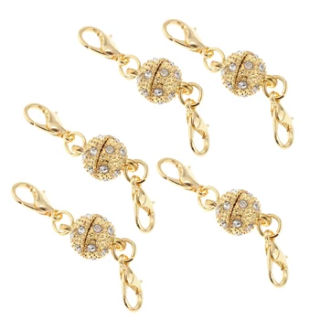 10Pcs 8mm Crystal Round Ball Lobster Clasp Hook Magnetic Connector Craft DIY
10Pcs 8mm Crystal Round Ball Lobster Clasp Hook Magnetic Connector Craft DIY