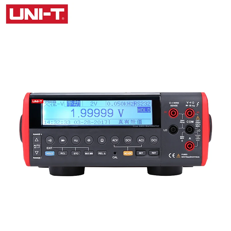 UNI-T UT805A Ture RMS LCD Bench Type Digital Multimeters 199999 Counts High-Accuracy RS232C And USB Standard Interface
UNI-T UT805A Ture RMS LCD Bench Type Digital Multimeters 199999 Counts High-Accuracy RS232C And USB Standard Interface
