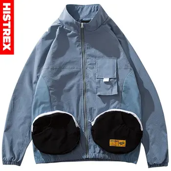 2020 Men Hip Hop Jacket Streetwear Mult Pockets Zipper Jacket Windbreaker Harajuku Retro Color Block Track Jacket Coat Hipster
2020 Men Hip Hop Jacket Streetwear Mult Pockets Zipper Jacket Windbreaker Harajuku Retro Color Block Track Jacket Coat Hipster