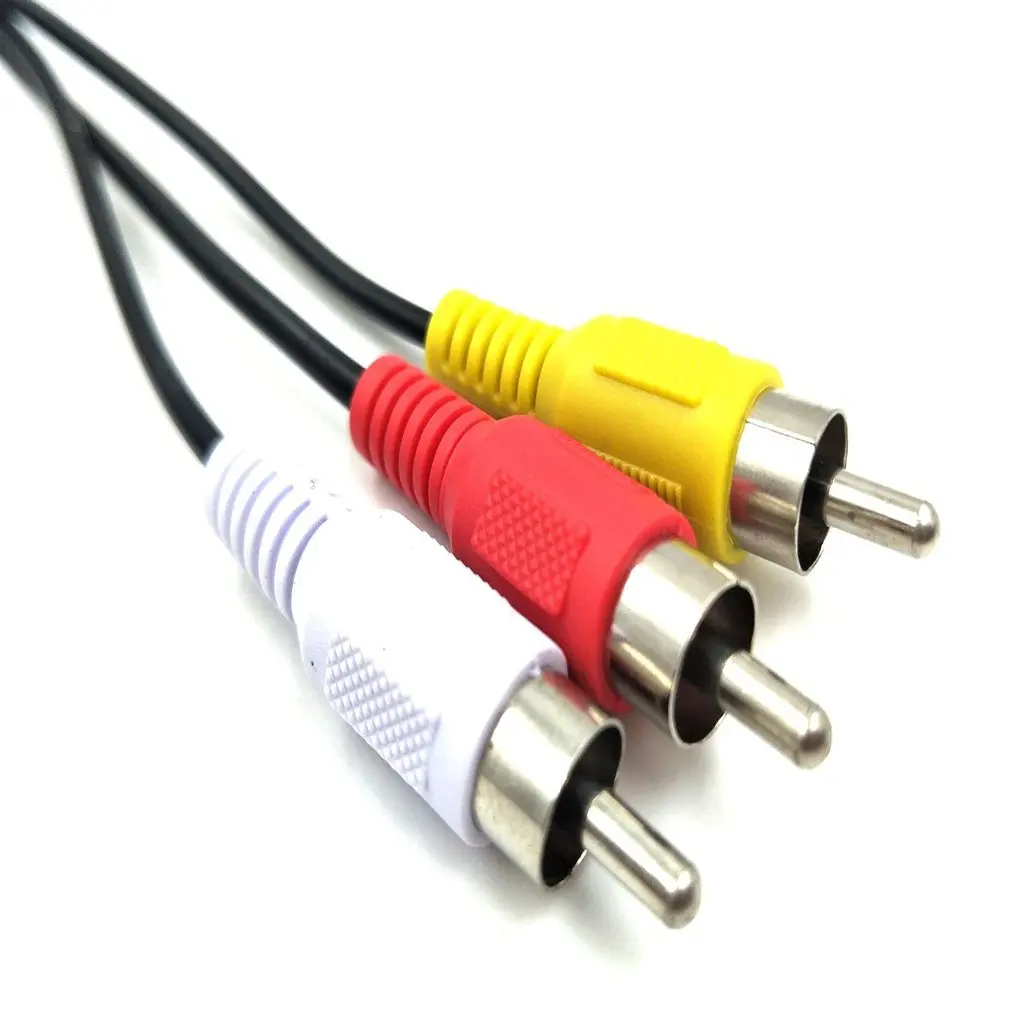 Duttek Video A/V Practical Camcorder Adapter USB 2.0 Female to 3 RCA Male 5 Feet/1.5m Audio Extension Cord Bundle 1 Polybag