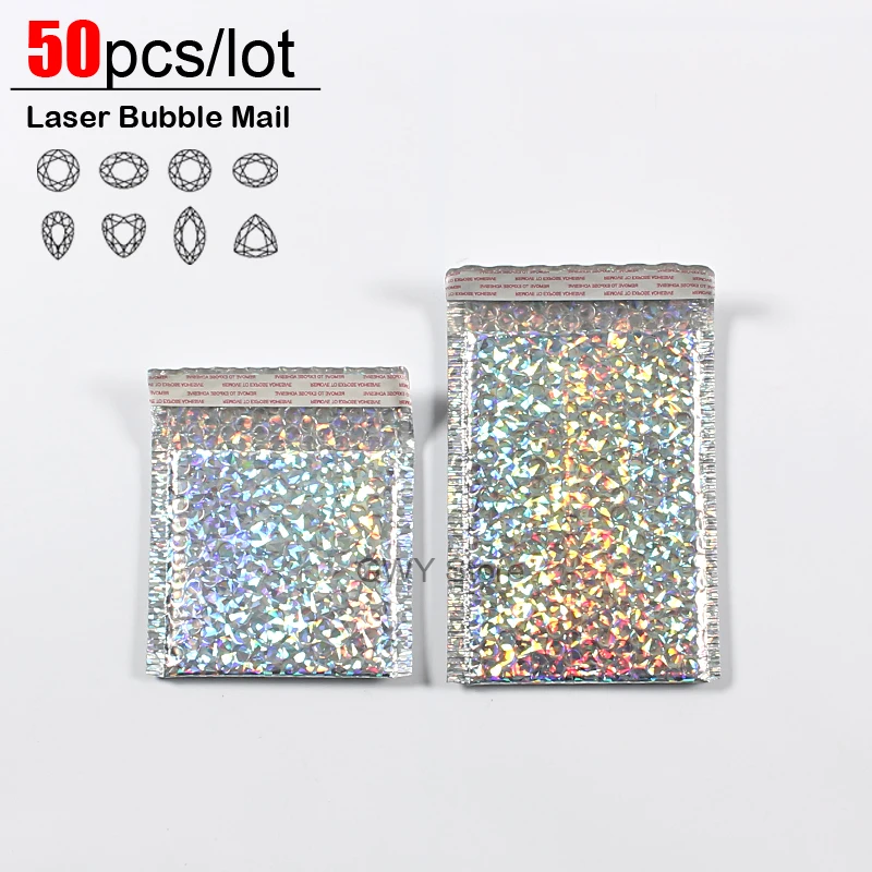 50pcs/lot Laser Bubble Mailer Poly Mailing Bags Shipping Envelopes with Bubble Shipping Packaging Envelope Mailers Padded bag
50pcs/lot Laser Bubble Mailer Poly Mailing Bags Shipping Envelopes with Bubble Shipping Packaging Envelope Mailers Padded bag