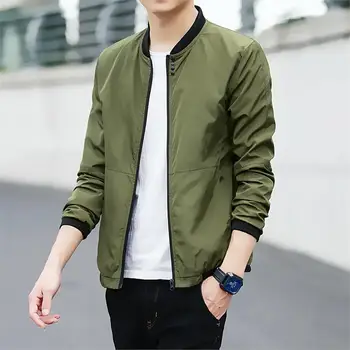 2019 spring new baseball collar jacket men's casual jacket men's solid color simple 4 grain dark buckle decoration jacket
2019 spring new baseball collar jacket men's casual jacket men's solid color simple 4 grain dark buckle decoration jacket