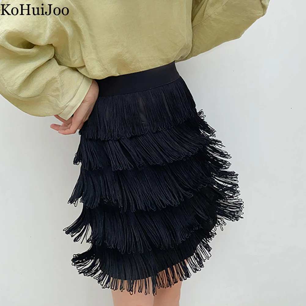 Short Tassel Skirt Women Fringed A-line Cake Skirt Ladies High Waist Sexy Party Mini Skirts Spring Autumn Street Clothing Black
Short Tassel Skirt Women Fringed A-line Cake Skirt Ladies High Waist Sexy Party Mini Skirts Spring Autumn Street Clothing Black