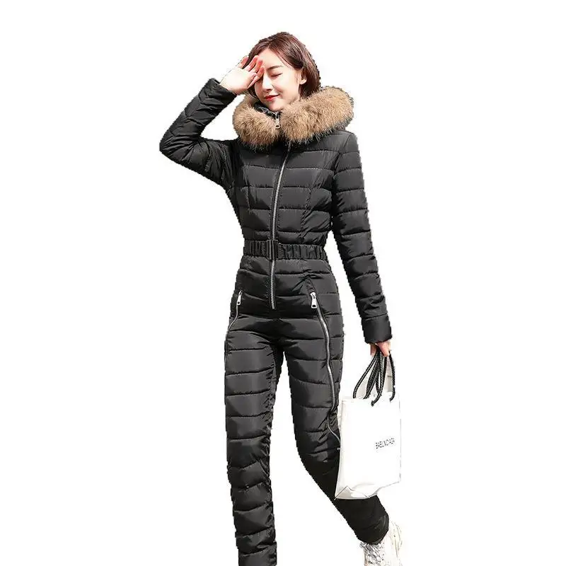 Down Jacket Cotton-padded Clothes Women's Europe And America New Style Explicit Ski Suit Thick Winter New Style One-piece Cotton
Down Jacket Cotton-padded Clothes Women's Europe And America New Style Explicit Ski Suit Thick Winter New Style One-piece Cotton