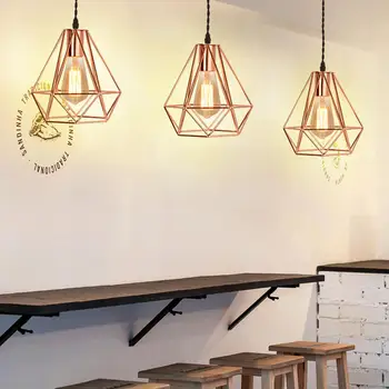 Modern Industrial Vintage Pendant Light Cage Iron Art Ceiling Light Lampshade For Bar Coffee House Bedroom Living Room 
Modern Industrial Vintage Pendant Light Cage Iron Art Ceiling Light Lampshade For Bar Coffee House Bedroom Living Room