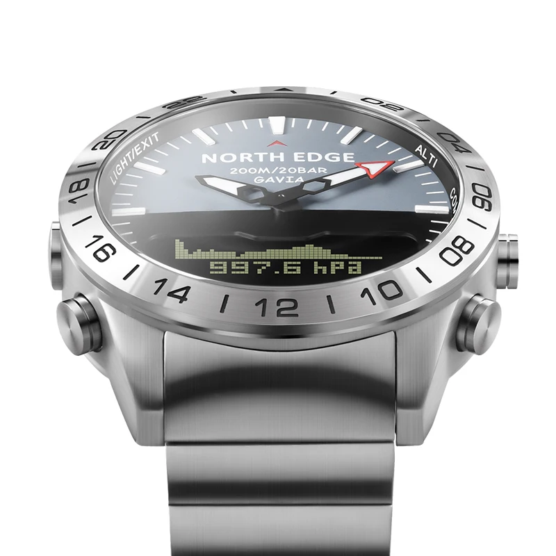 Мужчины Dive Спортивные Цифровые часы Мужские Часы Военная Армия Люкс Full Steel Бизнес