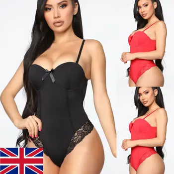 Women Sexy-Lingerie Nightwear Sleepwear Dress Ladies Strappy Plunge V Neck Full Lace Bodycon Lace G-string Underwear Tops 
Women Sexy-Lingerie Nightwear Sleepwear Dress Ladies Strappy Plunge V Neck Full Lace Bodycon Lace G-string Underwear Tops