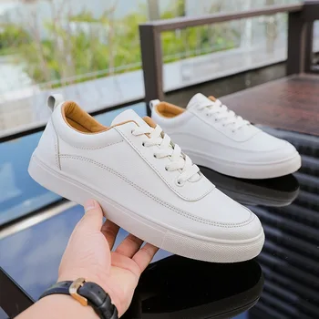 Designer Men White Vulcanized Flat Shoes Lace-up Comfortable Sneaker for Male Tenis Masculino Adulto Top Quality Men Zapatillas
Designer Men White Vulcanized Flat Shoes Lace-up Comfortable Sneaker for Male Tenis Masculino Adulto Top Quality Men Zapatillas