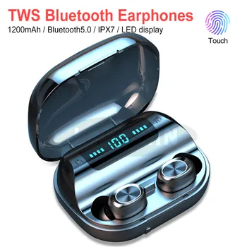 New 5.0 TWS Noise Canceling Headphone Wireless Headset LED Display Touch Control with Mic Bluetooth Earphone 9D Stereo Earbuds
New 5.0 TWS Noise Canceling Headphone Wireless Headset LED Display Touch Control with Mic Bluetooth Earphone 9D Stereo Earbuds
