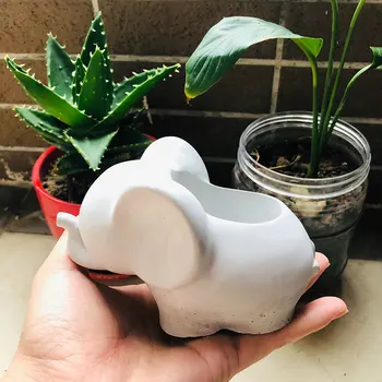 Cute Elephant shape Flower Pot Concrete mould silicone Molds for cement diy planting clay container mold Epoxy plaster mold
Cute Elephant shape Flower Pot Concrete mould silicone Molds for cement diy planting clay container mold Epoxy plaster mold