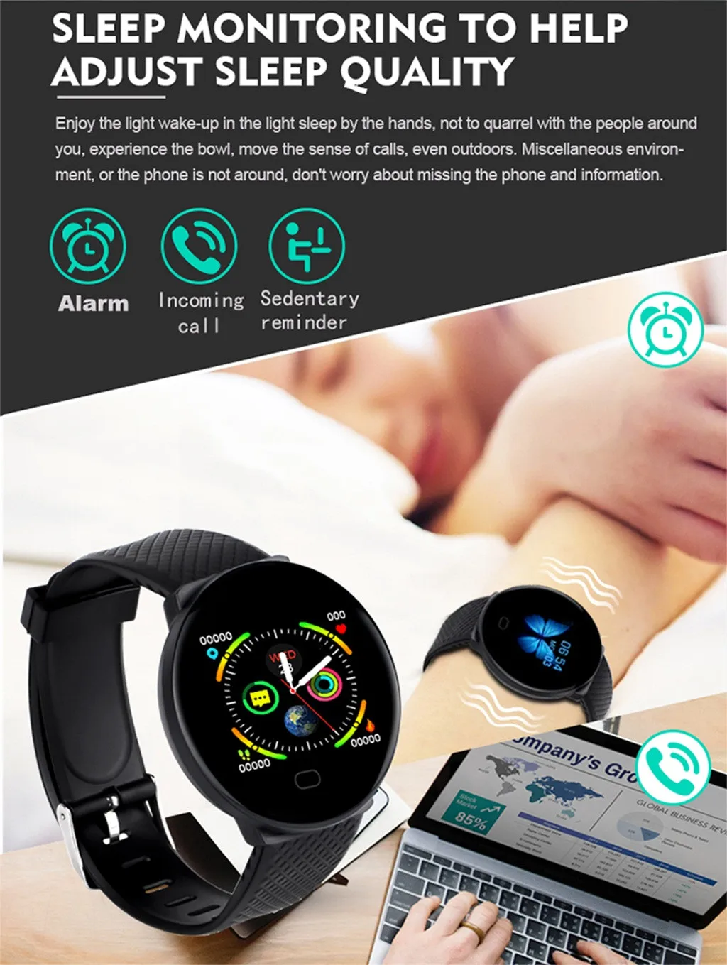 D19 BT4.0 Smart Watch Sleep Monitoring Fitness Tracker Waterproof Bracelet unisex Fashion Luminous Watch men casual watch
D19 BT4.0 Smart Watch Sleep Monitoring Fitness Tracker Waterproof Bracelet unisex Fashion Luminous Watch men casual watch