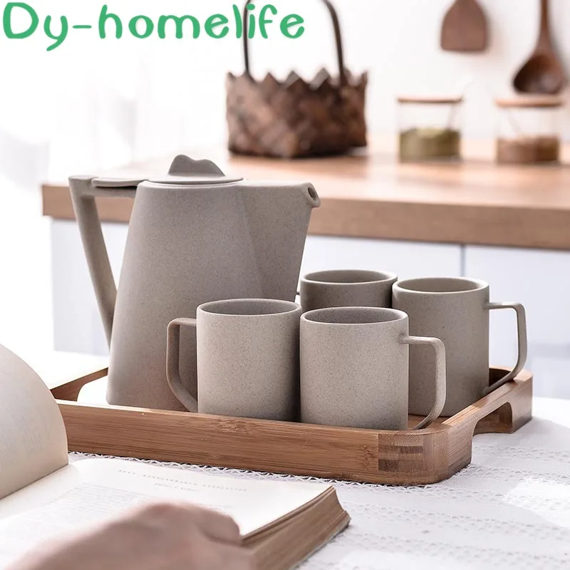 Japanese-style Retro Stoneware Ceramic Water Set Personality Creative White Porcelain Kettle Nordic Cold Kettle Teapot Cup
Japanese-style Retro Stoneware Ceramic Water Set Personality Creative White Porcelain Kettle Nordic Cold Kettle Teapot Cup