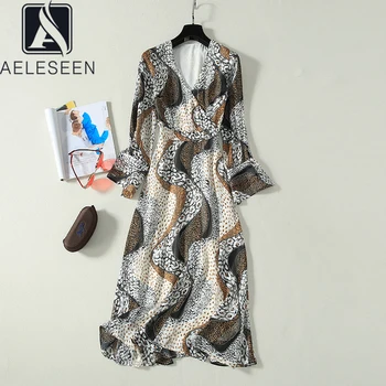 AELESEEN Leopard Dress 2020 Women Spring Long Beach Dress Elegant Long Sleeve Deep V-neck A-line Print Sexy Party Dress Vestidos
AELESEEN Leopard Dress 2020 Women Spring Long Beach Dress Elegant Long Sleeve Deep V-neck A-line Print Sexy Party Dress Vestidos
