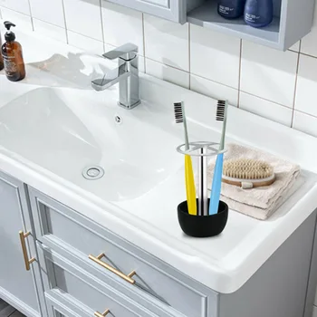 Toothbrush Holder Stainless Steel Resin Stand Makeup Brush Storages Rack for Home DEC889
Toothbrush Holder Stainless Steel Resin Stand Makeup Brush Storages Rack for Home DEC889