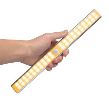 Aluminum Alloy PIR Motion Sensor Led Wardrobe USB Rechargeable Cabinet Light Bar
Aluminum Alloy PIR Motion Sensor Led Wardrobe USB Rechargeable Cabinet Light Bar