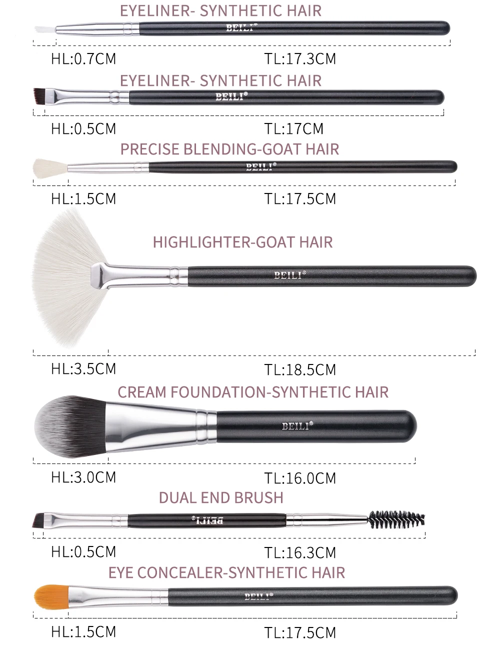 Black Makeup brushes Set Professional 19 Hc82d14c7b3e645fb94e9eef59d1602e6j