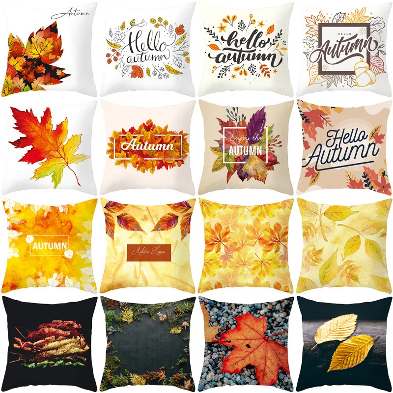 Colourful Maple Leaf Pattern Home Decorative Cushion Cover Sofa Autumn Polyester Pillow Case 45x45cm Cojines Decorativos Para
Colourful Maple Leaf Pattern Home Decorative Cushion Cover Sofa Autumn Polyester Pillow Case 45x45cm Cojines Decorativos Para