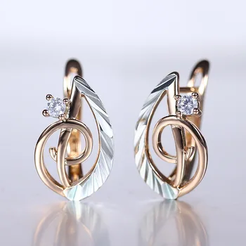 Cute Music-Notes Symbol Drop Earrings for Women Girls 585 Rose Gold Stud Earrings White Color Clear Cubic Zircon DGE286
Cute Music-Notes Symbol Drop Earrings for Women Girls 585 Rose Gold Stud Earrings White Color Clear Cubic Zircon DGE286
