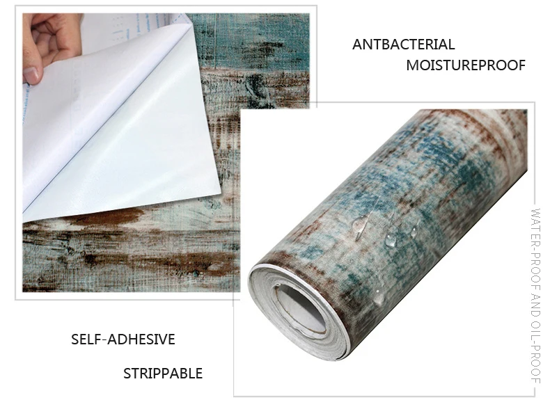 Vintage Wood Self Adhesive Paper Removable Peel Stick Wallpaper Blue Wood Panel Interior Film Leave No Trace Surfaces Easy Clean Vintage Wood Self Adhesive Paper Removable Peel Stick Wallpaper Blue Wood Panel Interior Film Leave No Trace Surfaces Easy Clean