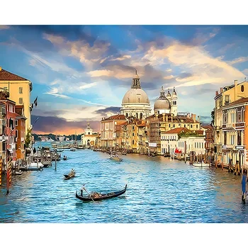 Landscape DIY Oil Painting By Numbers Kit Drawing Canvas Hand Painted Gift Picture Coloring By Number City Scenery Home Decor
Landscape DIY Oil Painting By Numbers Kit Drawing Canvas Hand Painted Gift Picture Coloring By Number City Scenery Home Decor