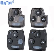 Honda accord civic 2008 crv 파일럿 적합 재즈 오디세이 자동차 자동차 키 케이스 쉘 커버 fob 패드 2/3 버튼 액세서리 용 okeytech(China)