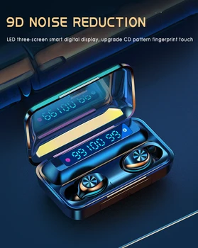 Wireless Earphone Bluetooth V5.0 F9 TWS Wireless Bluetooth headphone support Xiaomi / iPhone with 2000mah power bank 9D Stereo
Wireless Earphone Bluetooth V5.0 F9 TWS Wireless Bluetooth headphone support Xiaomi / iPhone with 2000mah power bank 9D Stereo