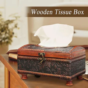 Wooden Tissue Box Retro Vintage Rectangular Paper Cover Case Napkin Holder Gift Kitchen Storage Rack
Wooden Tissue Box Retro Vintage Rectangular Paper Cover Case Napkin Holder Gift Kitchen Storage Rack