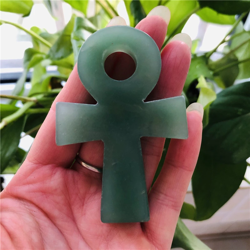 Hand carved healing crystal Anka cross natural jade anka decorative carving craft
Hand carved healing crystal Anka cross natural jade anka decorative carving craft