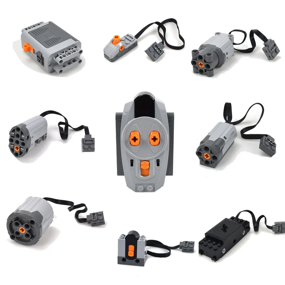 Motor Technic Series Train Remote Control Battery Box LED Light Power Functions With Legoinglys MOC Building Block Toys
Motor Technic Series Train Remote Control Battery Box LED Light Power Functions With Legoinglys MOC Building Block Toys