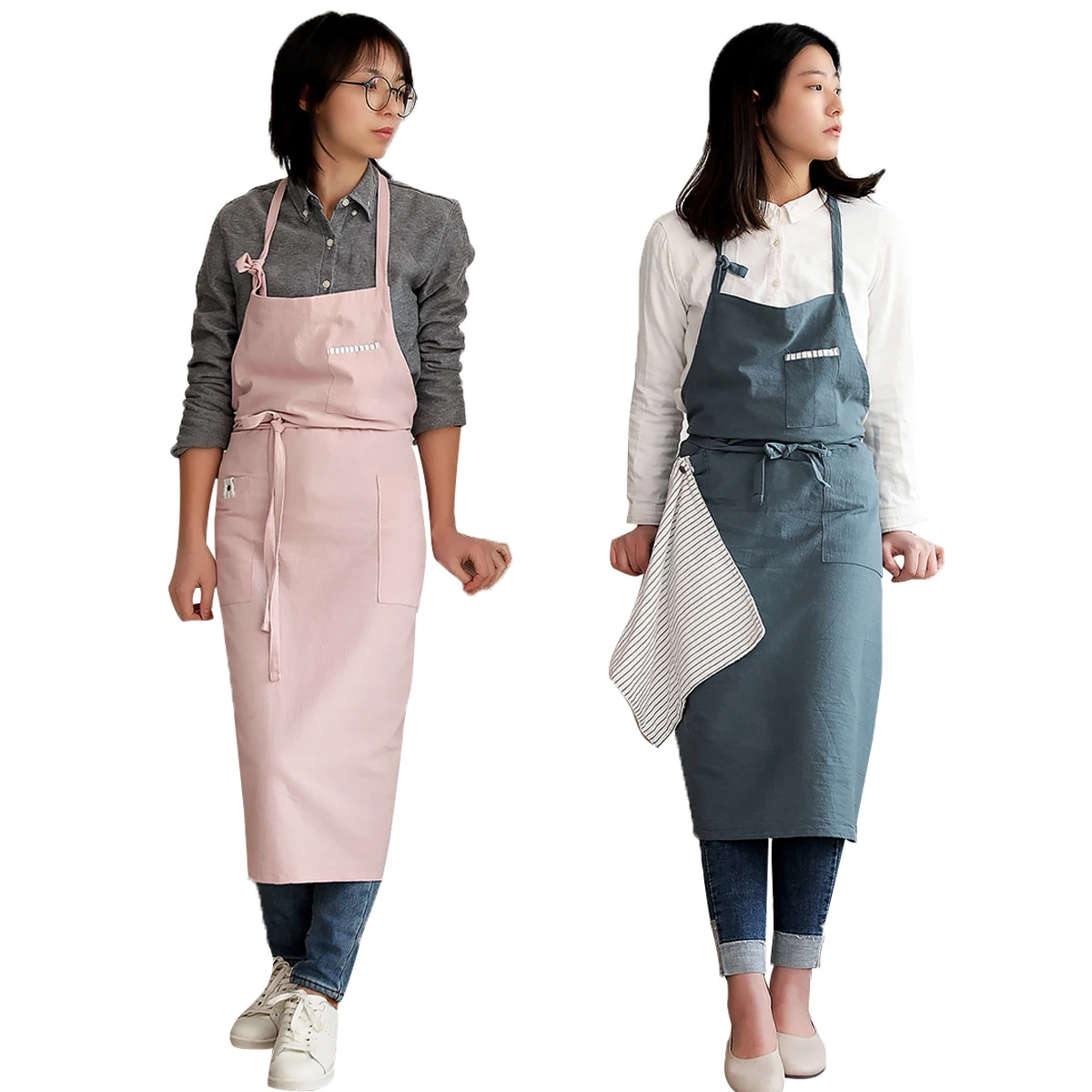 Faroot Adults Apron, Striped Adjustable Sleeveless Housekeeping Apron with Hand Towel for Women Men
Faroot Adults Apron, Striped Adjustable Sleeveless Housekeeping Apron with Hand Towel for Women Men
